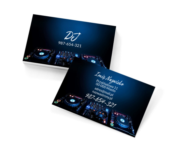 Gwarantujesz dobrą zabawę?, Rozrywka, DJ - Wizytówki Netprint szablony online