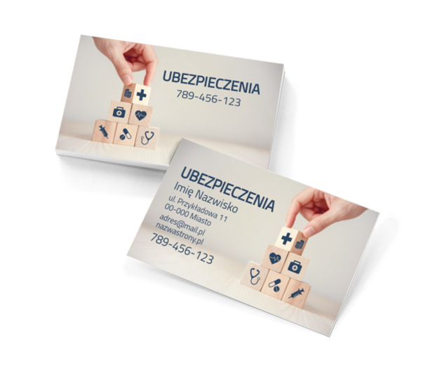 Zabezpieczamy wasz komfort, Finanse i ubezpieczenia, Firma ubezpieczeniowa - Wizytówki Netprint szablony online