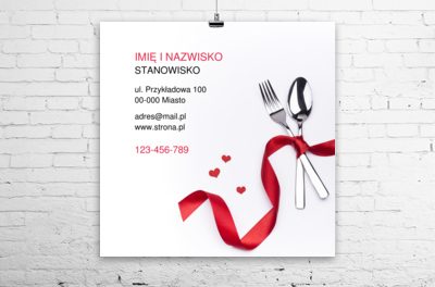 Sygnał, że elegancko karmicie, Gastronomia, Catering - Plakaty Wielkoformatowe Netprint