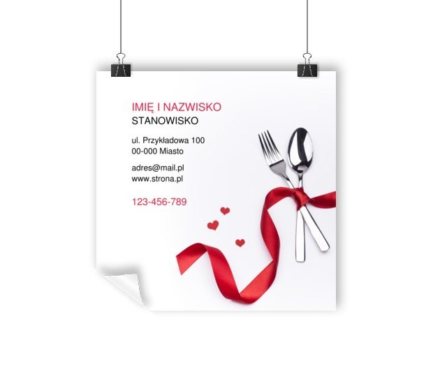 Sygnał, że elegancko karmicie, Gastronomia, Catering - Plakaty Wielkoformatowe Netprint szablony online
