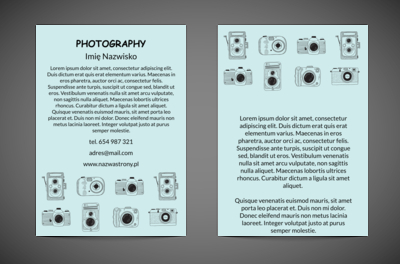 Niestandardowa reklama, Fotografia, Usługi fotograficzne - Ulotki Netprint