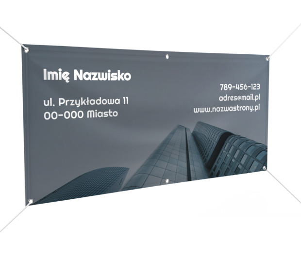 Minimalistyczny, efektowny baner, Nieruchomość, Biuro nieruchomości - Banery Netprint szablony online