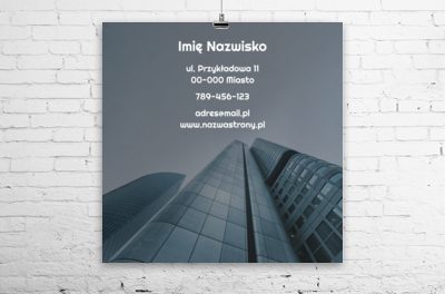 Ważny jest przekaz widoczny z daleka, Nieruchomość, Biuro nieruchomości - Plakaty Wielkoformatowe Netprint