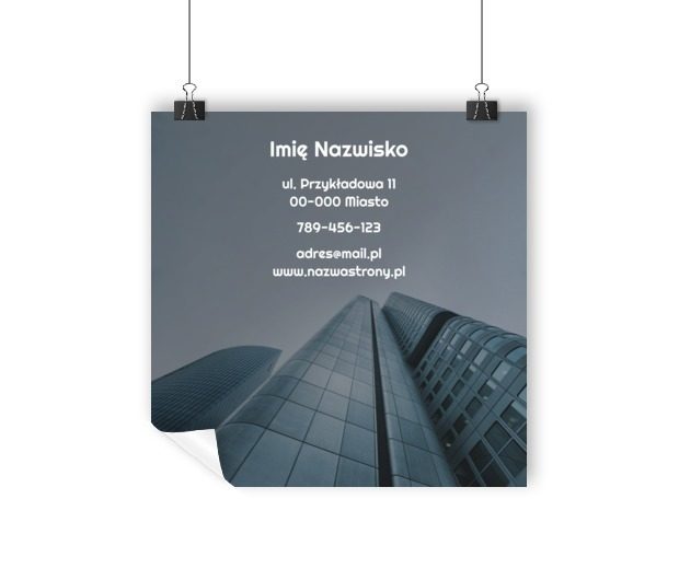 Ważny jest przekaz widoczny z daleka, Nieruchomość, Biuro nieruchomości - Plakaty Wielkoformatowe Netprint szablony online