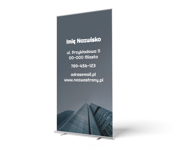 Nikt nie przegapi waszej reklamy, Nieruchomość, Biuro nieruchomości - Roll-up Netprint szablony online