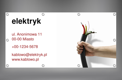Od razu wiadomo, o co chodzi, Budownictwo, Elektryk - Banery Netprint