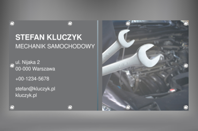 Identyfikacja firmy w okolicy, Motoryzacja, Mechanik - Banery Netprint