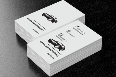 Prostota projektu, Motoryzacja, Komis samochodowy - Wizytówki Netprint