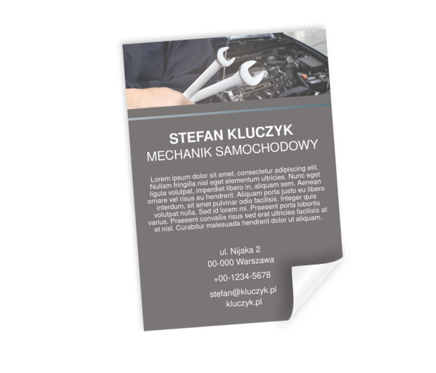 Tak wzbudzisz zaufanie, Motoryzacja, Mechanik - Plakaty Netprint szablony online