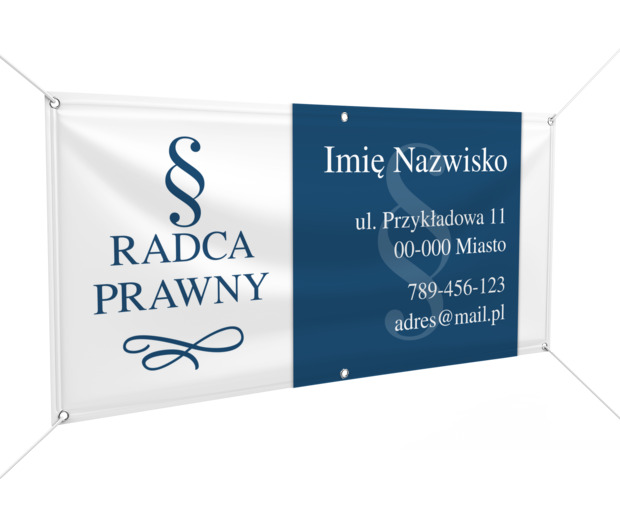 Najważniejszy przekaz w dużym rozmiarze, Prawo, Radca prawny - Banery Netprint szablony online