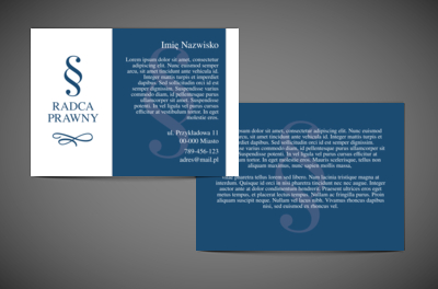 Dużo informacji w dobrej oprawie, Prawo, Radca Prawny - Ulotki Netprint