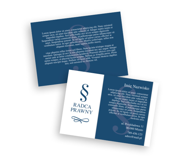 Dużo informacji w dobrej oprawie, Prawo, Radca Prawny - Ulotki Netprint szablony online