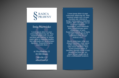 Ulotka, która zajmuje mało miejsca, Prawo, Radca Prawny - Ulotki Netprint