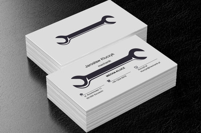 Klucz do sukcesu, Motoryzacja, Mechanik - Wizytówki Netprint