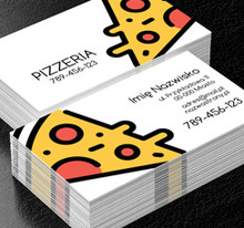 Smakowite „coś na ząb”, Gastronomia, Pizzeria - Wizytówki Netprint