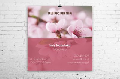 Marka w pełnym rozkwicie, Środowisko i Przyroda, Kwiaciarnia - Plakaty Wielkoformatowe Netprint