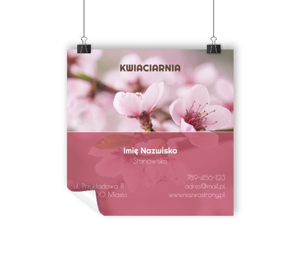 Marka w pełnym rozkwicie, Środowisko i Przyroda, Kwiaciarnia - Plakaty Wielkoformatowe Netprint szablony online