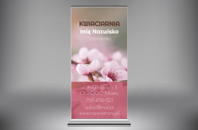 Bez kombinacji – natura broni się sama, Środowisko i Przyroda, Kwiaciarnia - Roll-up Netprint