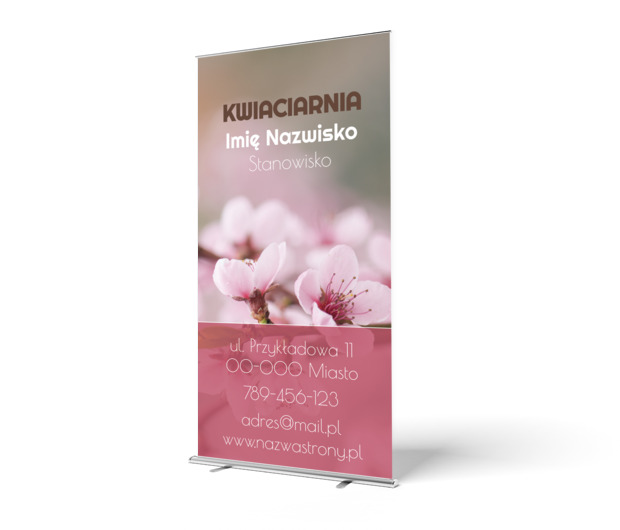 Bez kombinacji – natura broni się sama, Środowisko i Przyroda, Kwiaciarnia - Roll-up Netprint szablony online