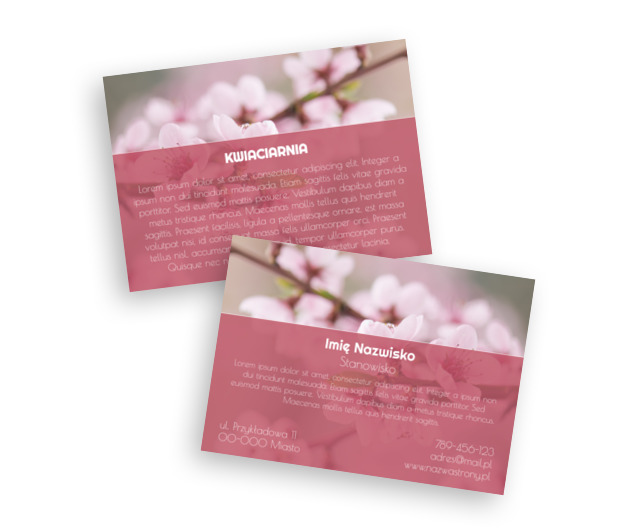 Korzystamy z oczywistego piękna, Środowisko i Przyroda, Kwiaciarnia - Ulotki Netprint szablony online