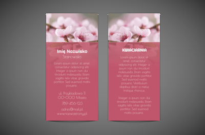 Estetyka spójna z urokiem kwiatów, Środowisko i Przyroda, Kwiaciarnia - Ulotki Netprint