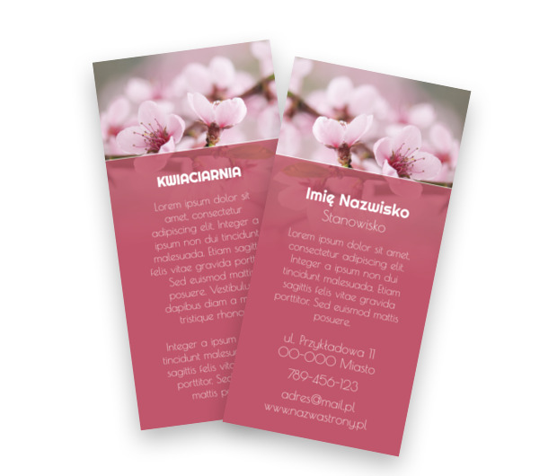 Estetyka spójna z urokiem kwiatów, Środowisko i Przyroda, Kwiaciarnia - Ulotki Netprint szablony online