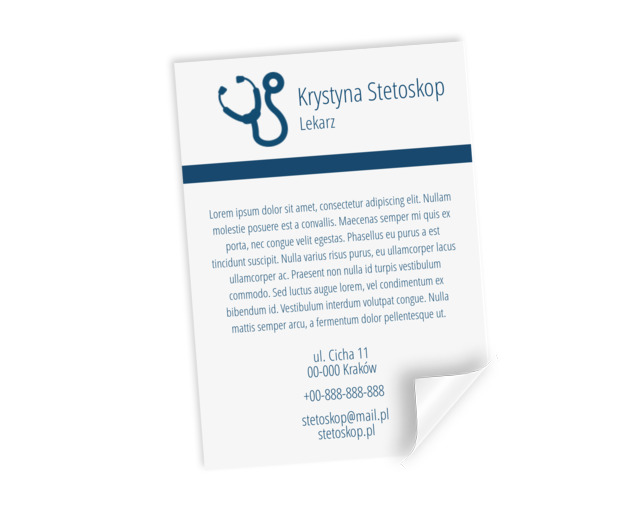 Niby niewiele, a jednak w sedno, Medycyna, Lekarz - Plakaty Netprint szablony online