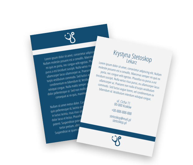 Dajcie się lepiej poznać, Medycyna, Lekarz - Ulotki Netprint szablony online