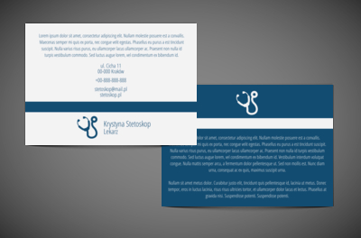 Reklama w stylu medycznym, Medycyna, Lekarz - Ulotki Netprint