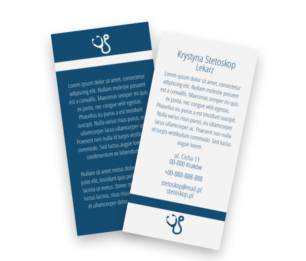 Dobre proporcje, dobre efekty, Medycyna, Lekarz - Ulotki Netprint szablony online