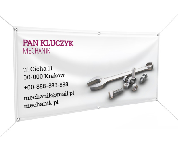 Reklama jak magnes, Motoryzacja, Mechanik - Banery Netprint szablony online