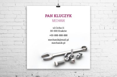 Czytelnie i schludnie, Motoryzacja, Mechanik - Plakaty Wielkoformatowe Netprint