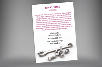 Garść znanych przedmiotów, Motoryzacja, Mechanik - Plakaty Netprint