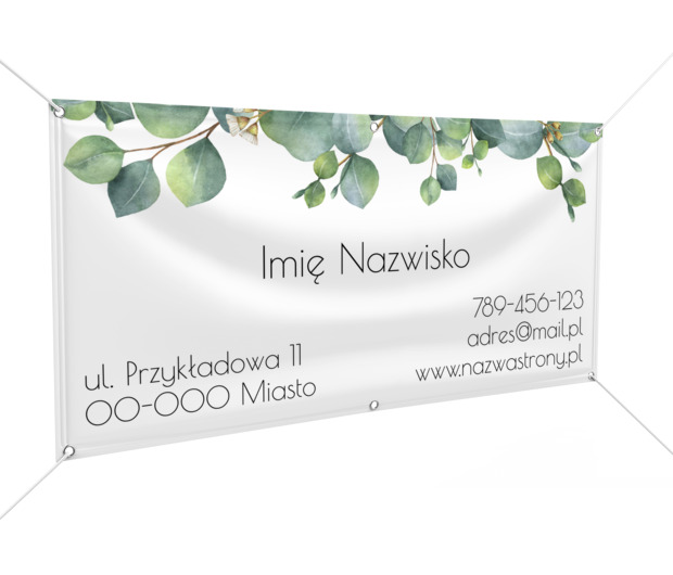 Reklama musi być widoczna, Motywy, Roślinne - Banery Netprint szablony online