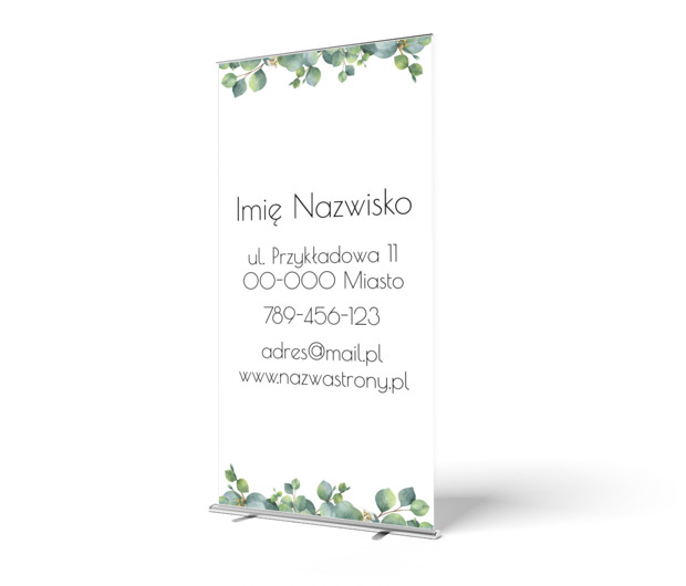 Reklama z samymi zaletami, Motywy, Roślinne - Roll-up Netprint szablony online