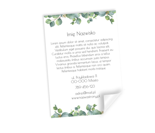 Jak miło czyta się taką treść!, Motywy, Roślinne - Plakaty Netprint szablony online