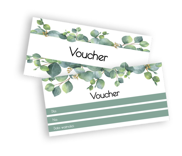 Miły sposób na zachętę, Motywy, Roślinne - Vouchery Netprint szablony online