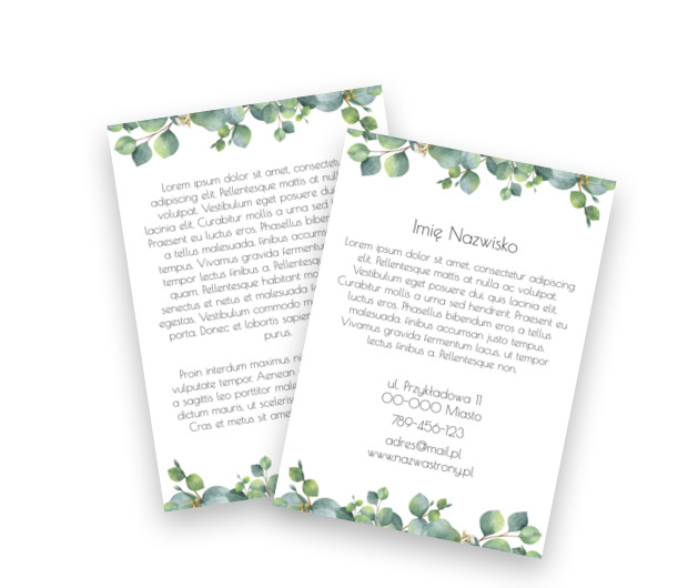 Jak dobrze podać informacje?, Motywy, Roślinne - Ulotki Netprint szablony online