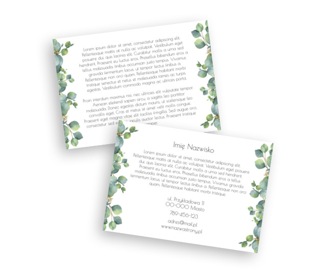 Doskonałe proporcje i świetne efekty, Motywy, Roślinne - Ulotki Netprint szablony online