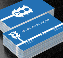 Sygnalizator świetlny, Motoryzacja, Nauka jazdy - Wizytówki Netprint