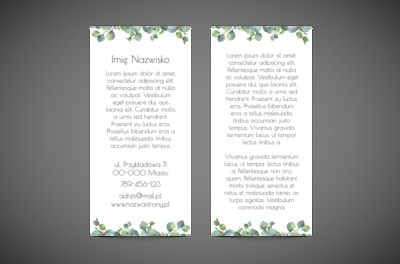 Energetyczna moc zieleni, Motywy, Roślinne - Ulotki Netprint