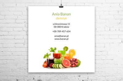 Twoja nazwa w dobrej oprawie, Zdrowie i uroda, Dietetyk - Plakaty Wielkoformatowe Netprint