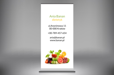 Niezapomniana promocja, Zdrowie i uroda, Dietetyk - Roll-up Netprint