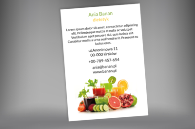 Dużo treści i dużo koloru, Zdrowie i uroda, Dietetyk - Plakaty Netprint