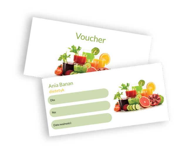 Obietnica pozytywnych zmian, Zdrowie i uroda, Dietetyk - Vouchery Netprint szablony online