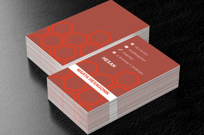 Plastry miodu, Motywy, Abstrakcja - Wizytówki Netprint