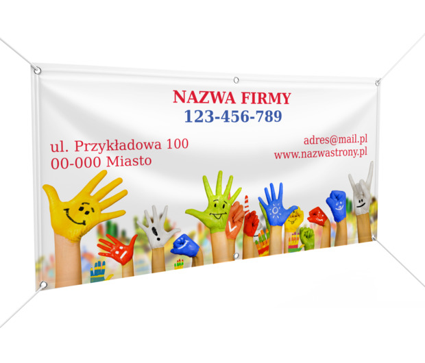 Rozweselająco i zachęcająco, Edukacja, Przedszkole - Banery Netprint szablony online