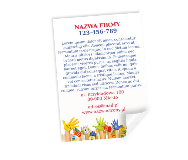 Reklama widoczna z daleka, Edukacja, Przedszkole - Plakaty Netprint szablony online