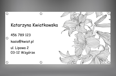 Główny cel – uwaga przechodniów, Motywy, Roślinne - Banery Netprint
