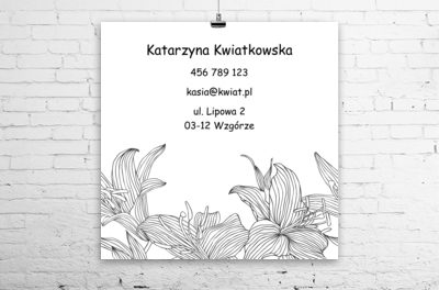 Dyskretny urok grafiki, Motywy, Roślinne - Plakaty Wielkoformatowe Netprint